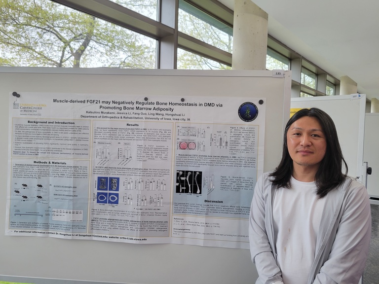 Katsuhiro presents on Health Sciences Research day.